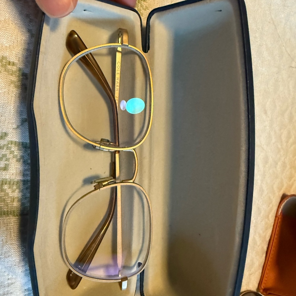 Cole Haan Gold Glasses Elegant Accessories
